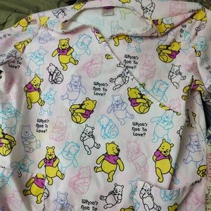 Large Disney Winnie the Pooh scrub top